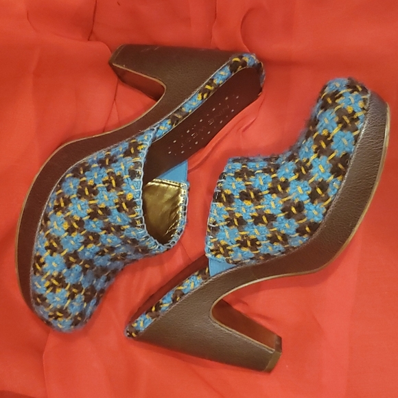 Nine West Knit Platform Clog Mule - Sz 8M - Picture 2 of 11